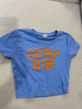 Garage  'Dump Him' Blue Graphic Tee